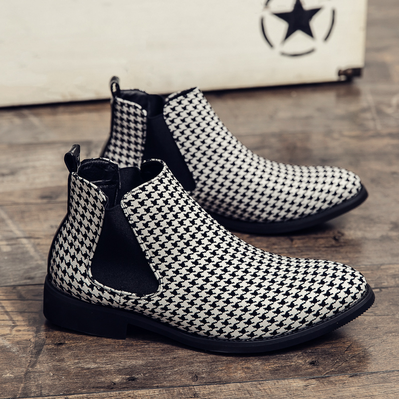 Men Fashion Outdoor Formal Ankle Shoes & Bootie For Man British Anti-Slippery Casual Short Male Chelsea Boots
