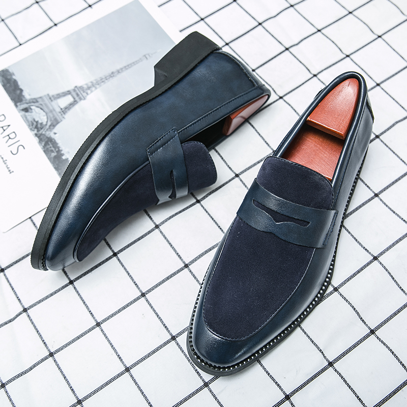 New Styles Fashion Big Size 48 Formal Lofar Official Office Slip On Leather Mocassin Dress Shoes for Men